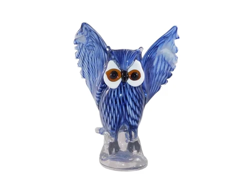 Glass sculpture Owl in Murano style