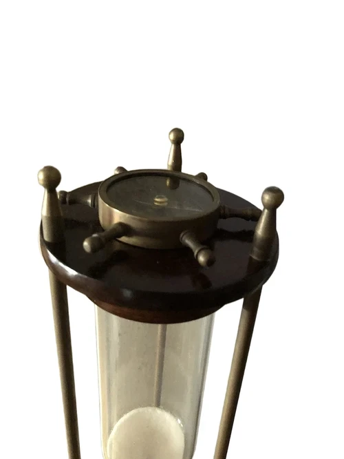 Schöne schwere Sanduhr mit 2 x Kompass, nettes und schönes Design