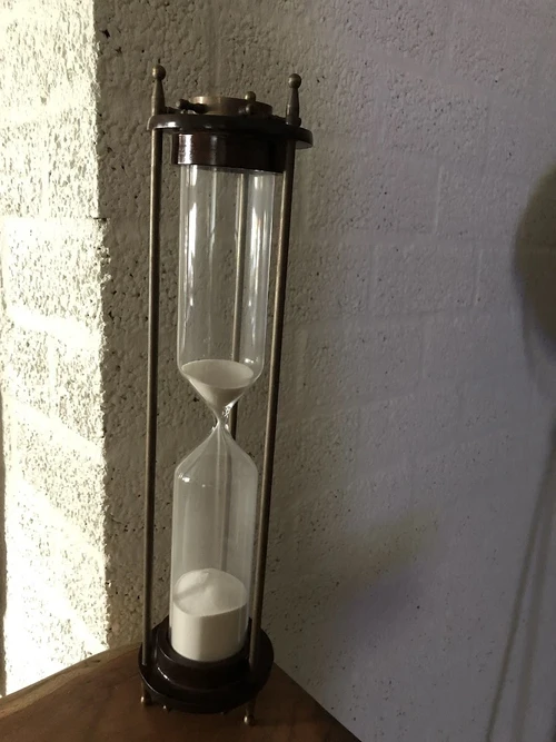 Schöne schwere Sanduhr mit 2 x Kompass, nettes und schönes Design