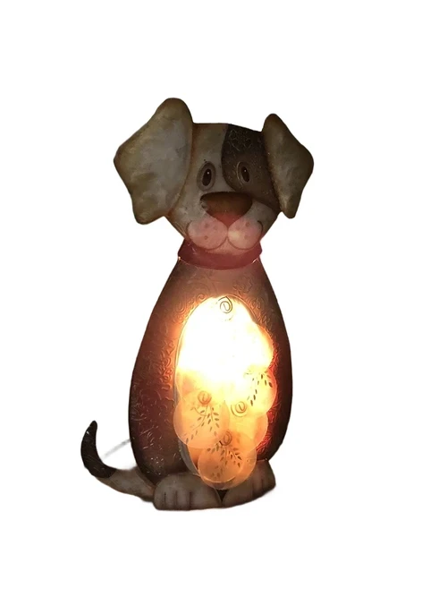 Honden lamp, decoratief, metaal, mooi!