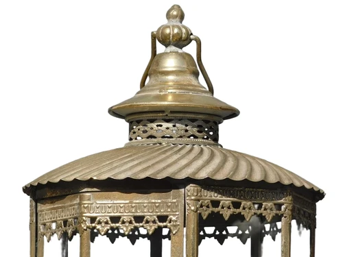 Lantern XL - Metal and Glass - 100 cm - Candle holder