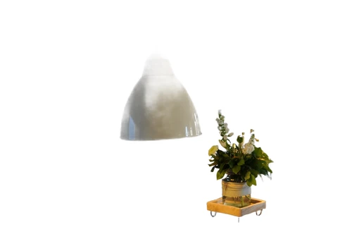 Prachtige By-boo hanglamp, metaal- creme -wit-hout afzetting.