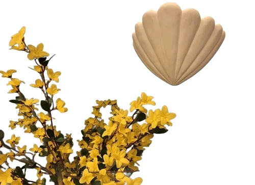 Wandlamp- terracotta steen -wit