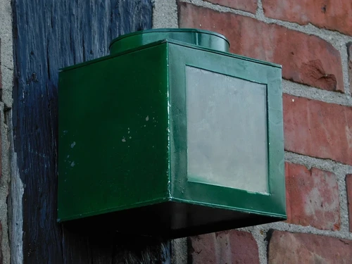 Green Vintage Lantern - 13 x 13 cm - Metal