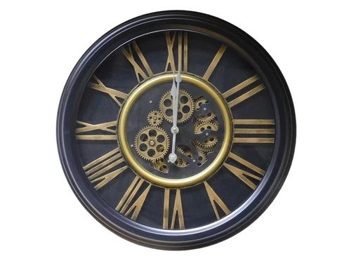 Klok met Romeinse Cijfers - 53 cm - Rond - Metaal