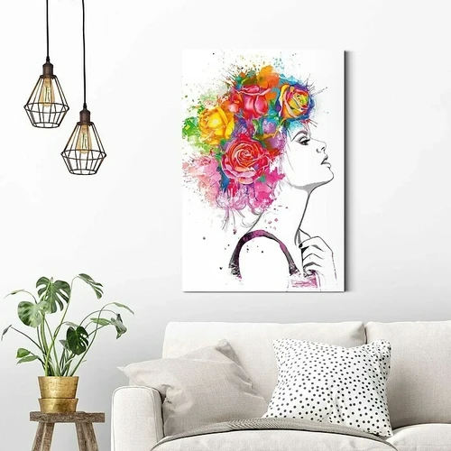 Gemälde Blossomy Weave - 90 x 60 cm