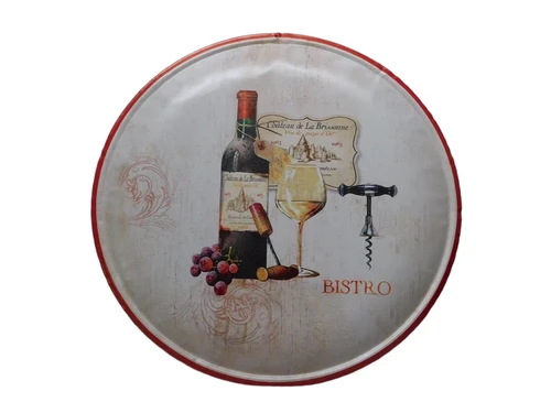 Vintage Wall Plate Bistro - 35 cm - Metal