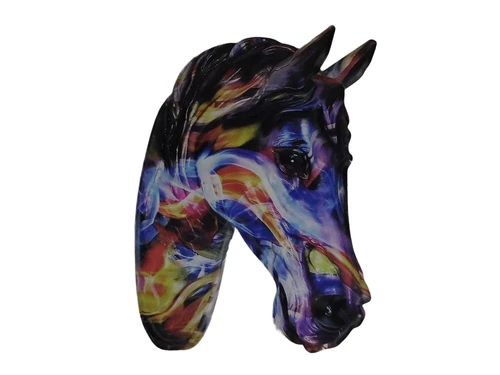 Wall sign Horse Head - 50 cm - Full Colour - Metal