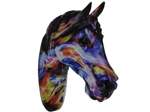 Wall sign Horse Head - 50 cm - Full Colour - Metal