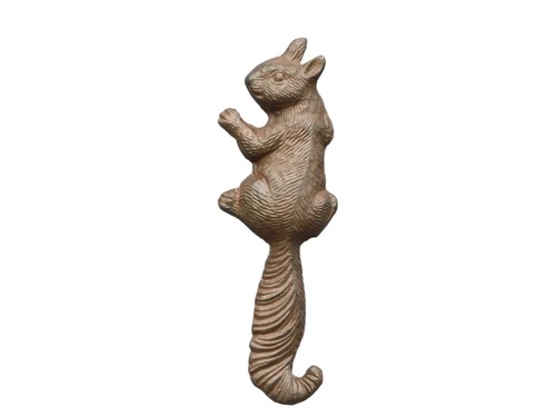 Eekhoorn als Wandhaak of Wanddecoratie - Gietijzer - Donkerbruin