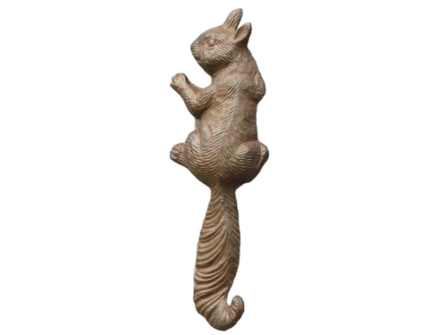 Eekhoorn als Wandhaak of Wanddecoratie - Gietijzer - Donkerbruin