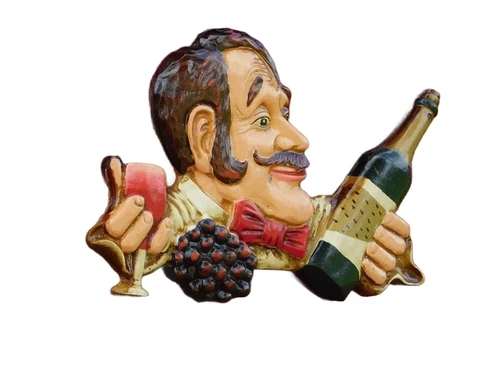Classic Wall Sign Wood -Wine Selection - 3D
