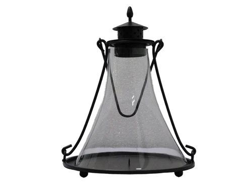 Classic Candle Holder - made of Glass and Metal