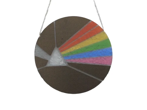 Ornament van een LP logo van Pink Floyd, ''Dark Side of the Moon''