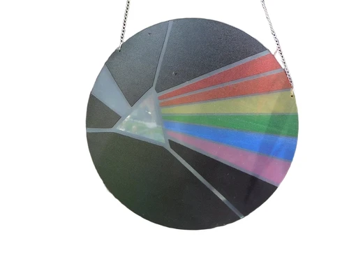 Ornament van een LP logo van Pink Floyd, ''Dark Side of the Moon''