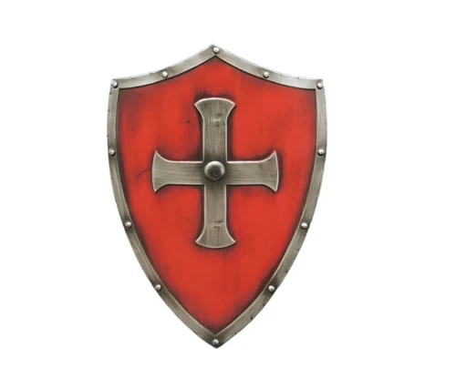 Templar shield - medieval - handmade