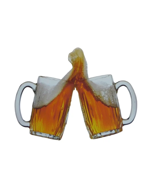 Wandbord Bier - ''Proost'' in vele talen - Metaal