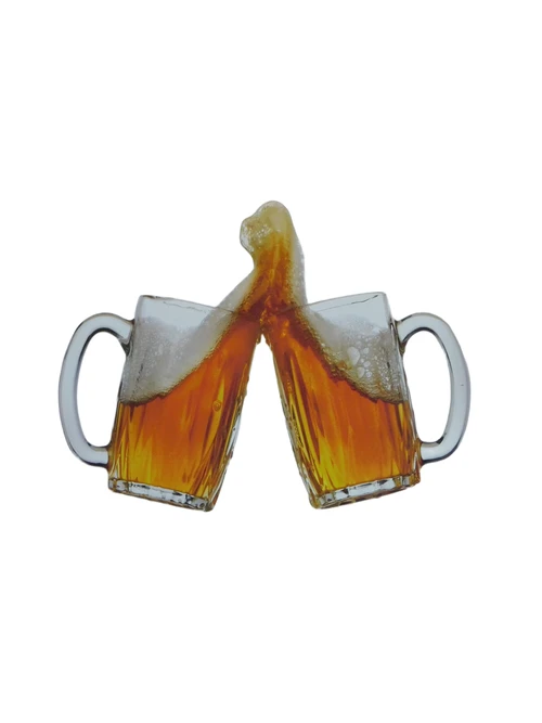 Wandbord Bier - ''Proost'' in vele talen - Metaal