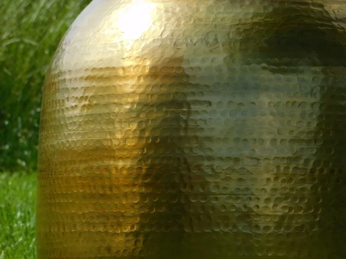 One-off: Vase XL - 80 cm - Gold - Metal