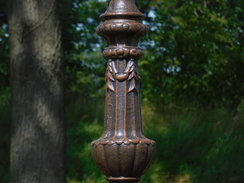 Cast Iron Candle Stand - 70 cm - Brown