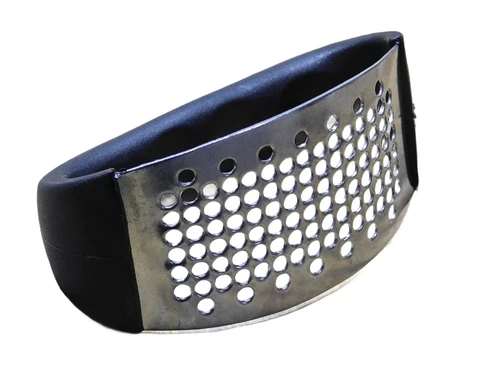 Garlic press - stainless steel - Black