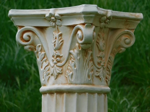 Ornate Pedestal - 80 cm - Polystone