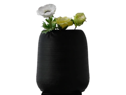 Vase - 35 cm - Black - Metal