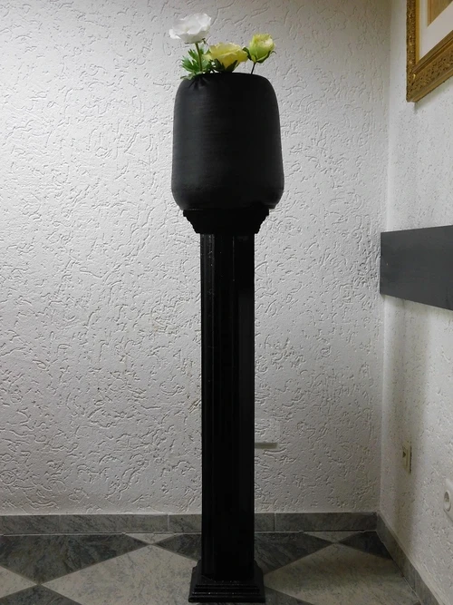 Vase - 35 cm - Black - Metal