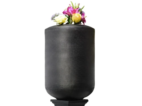 Vase - 60 cm - Black - Metal
