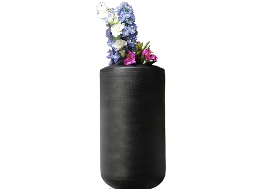 Vase - 75 cm - Black - Metal