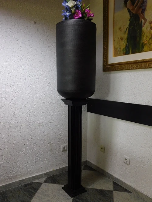 Vase - 75 cm - Black - Metal