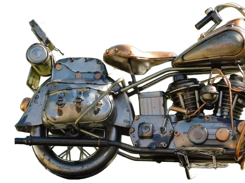 Vintage Motor - 38 cm - Handcrafted from Metal