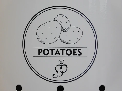 Voorraadblik Aardappels - Potatoes - Metaal