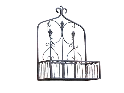 Wall rack large - Antique Rust - Wrought iron