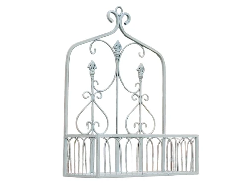 Wall rack large - Vintage White - Wrought iron