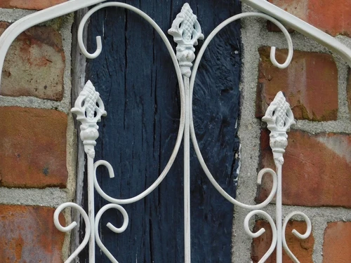 Wall rack large - Vintage White - Wrought iron