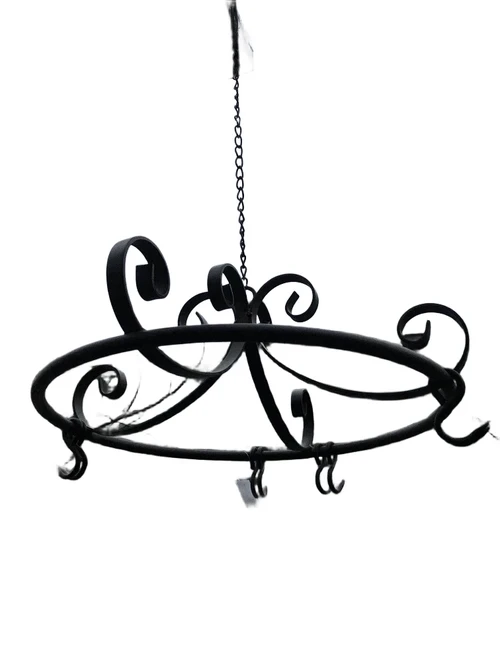 Hanger - game hook - spice rack - iron wreath with 8 hooks.