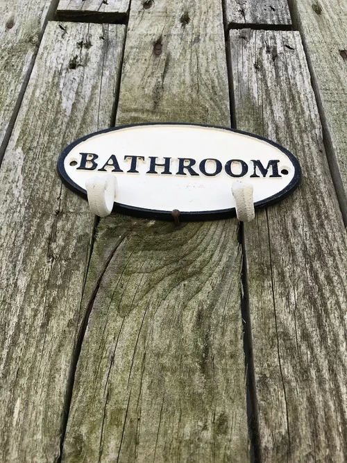 Kapstok BATHROOM - 2-haaks - Gietijzer
