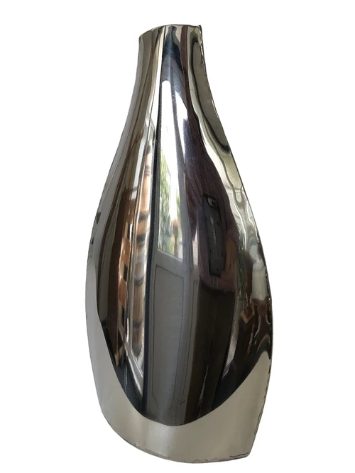 Flat vase nickel, beautiful special design.