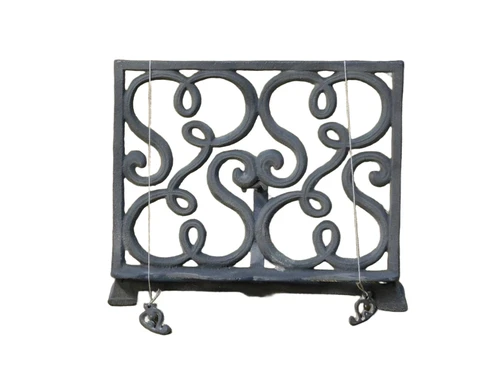 Elegant (cookery) book stand – Cast iron – Grey