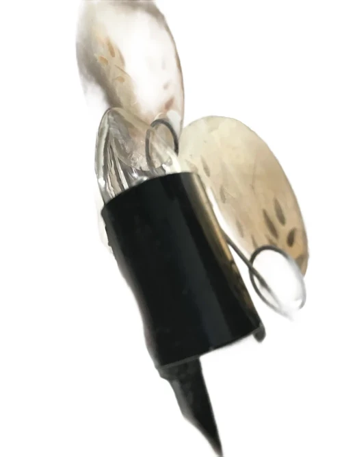 A metal lamp in the shape of a parrot, very beautiful!