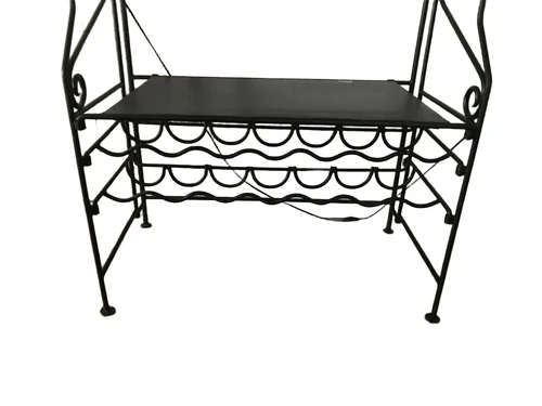 Luxury Wine Rack - 190 cm - Matt Black - Metal
