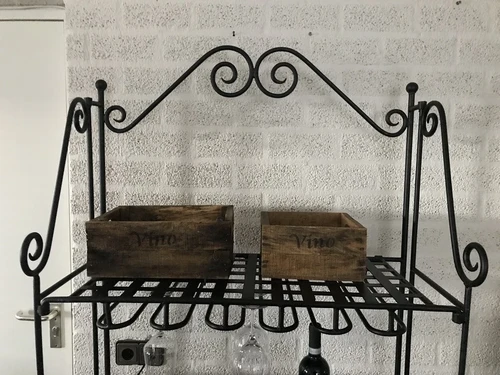 Luxury Wine Rack - 190 cm - Matt Black - Metal