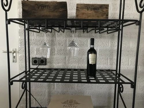 Luxury Wine Rack - 190 cm - Matt Black - Metal