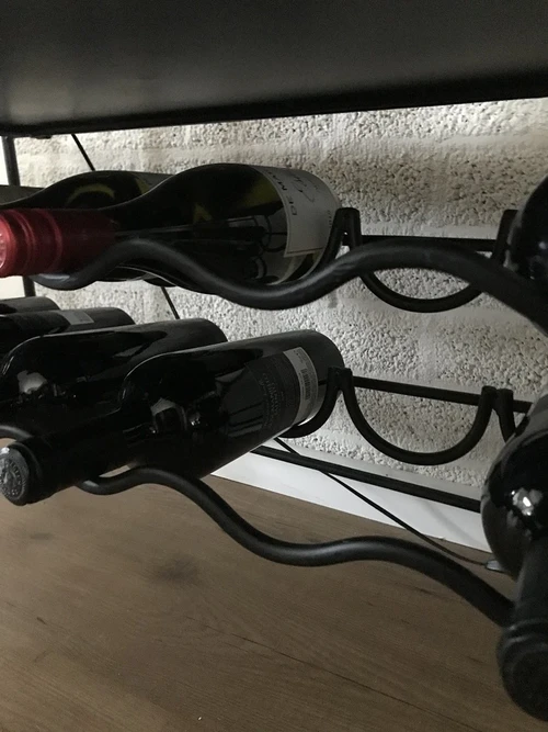 Luxury Wine Rack - 190 cm - Matt Black - Metal