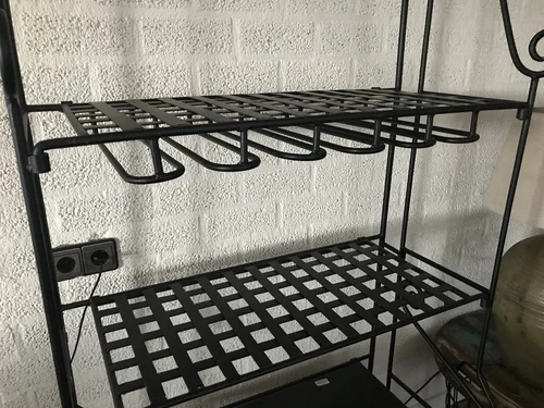 Luxury Wine Rack - 190 cm - Matt Black - Metal