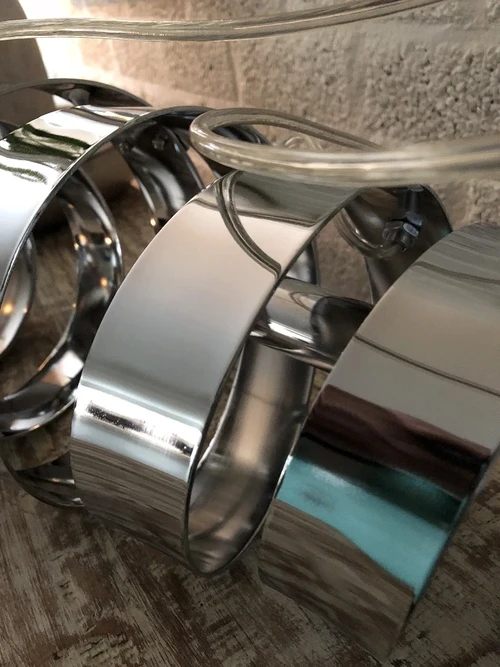 Hanglamp XL chrome-nikkel, super mooi en apart!!
