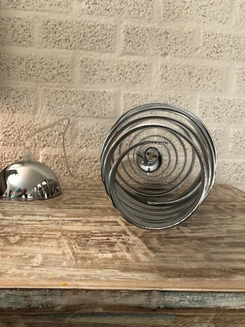 Hanglamp XL chrome-nikkel, super mooi en apart!!