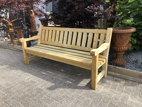 Houten parkbank DAAN, geïmpregneerde bank, robuust!