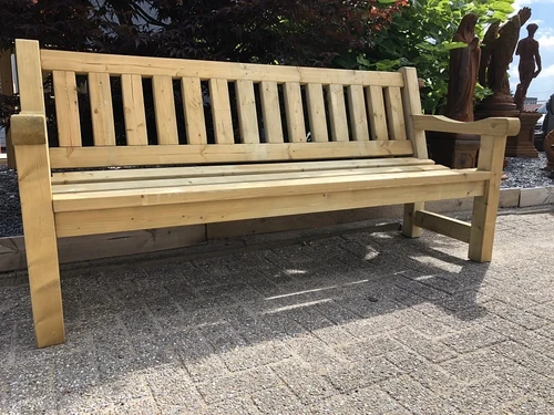 Houten parkbank DAAN, geïmpregneerde bank, robuust!